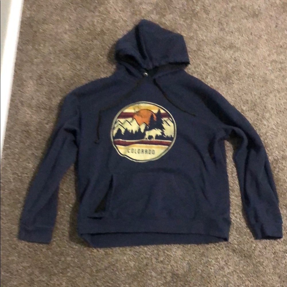 Mountain Adventure Navy Hoodie